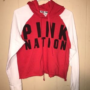 PINK Victoria Secret Cropped Hoodie